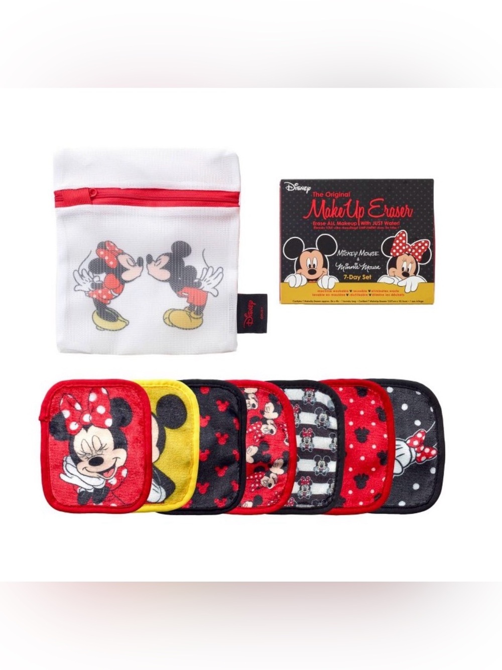 Disney Mickey & Minnie Mouse Red & Black Makeup Eraser